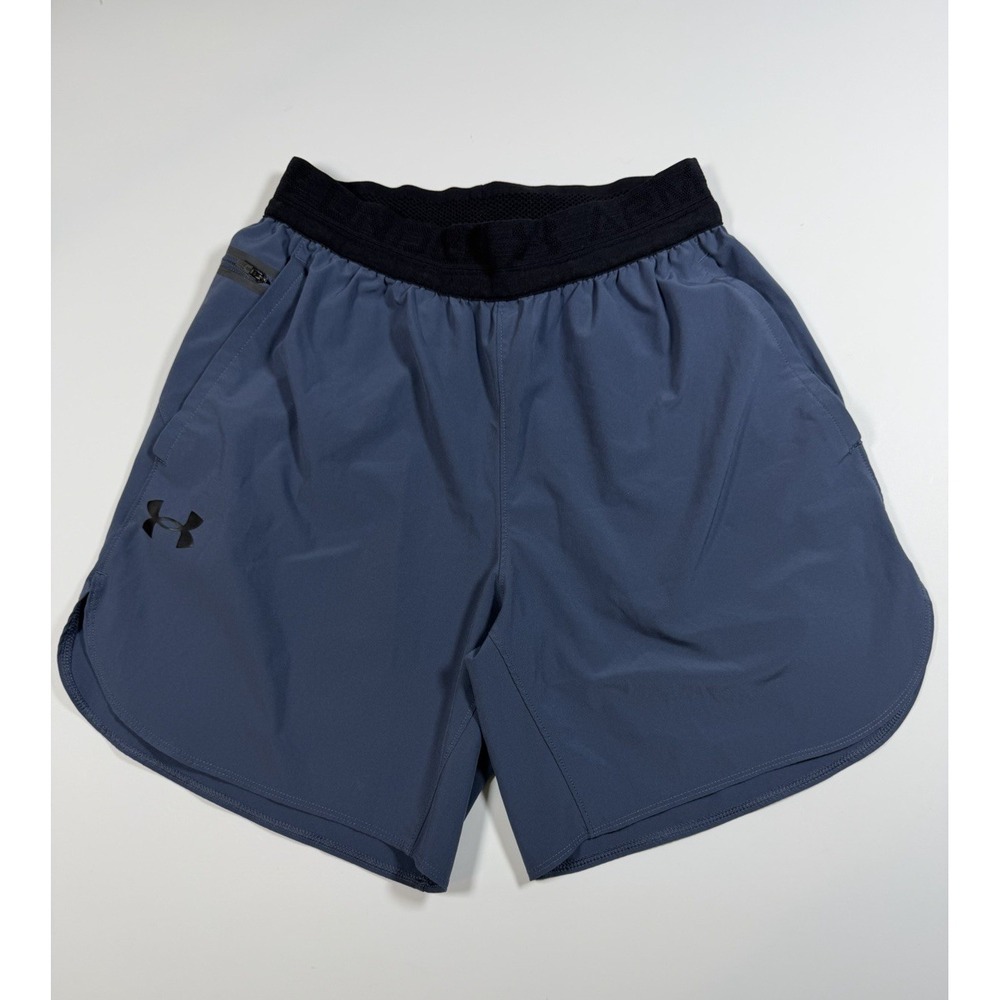 Under Armour Peak Woven 6" Shorts Fitted Running Shorts Blue Men's Size Small